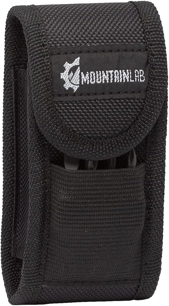Mountain Lab Trailhead Multi-Tool 15-in-1 Stainless Steel Multitool Locking Lightweight Easy Use Pliers Nylon Carry Case for Gifts Men Outdoor Survival Hiking Camping