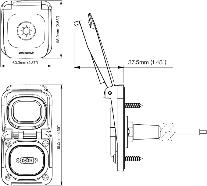 Scanstrut SC-V-S3 Ventura Series XT60 Solar Connection
