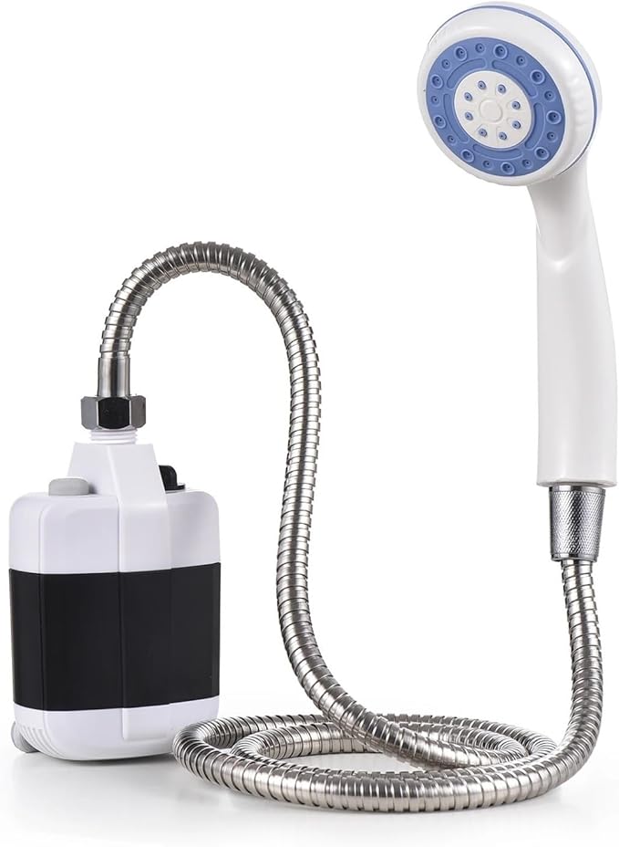 Portable Camping Shower Outdoor USB Rechargeable Electric Shower PumpCompatible for Camping Car Washing Gardening Pet Cleaning