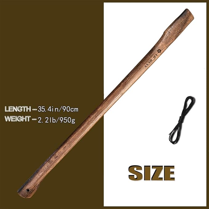 Craftsman's Choice: Axe Handle Replacement | 35.4in | Wooden Handles for Axe(35.4in*2)