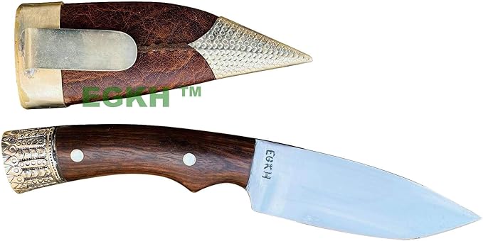 Kukri Factory Outlet - 5 Custom Handmade Hunting Knife - Full Tang Pocket Khukuri Knife Camping Tactical Outdoor Survival Tool