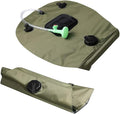 TOYANDONA Solar Camping Shower Bag Portable Outdoor Hiking Shower with Nozzle for Beach Travel Fishing Easy to Use and Store Olive Green