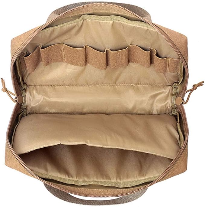Outdoor Tactical Bag Assault Combat Kit Pack Tactical Clutch Bag Protective Pocket - Black