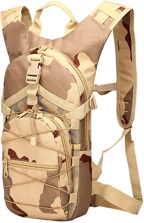 Outdoor Sports Pack Hiking Bag Tactical Rucksack Camo Knapsack Combat Camouflage Tactical 20L Backpack - 3 Color Desert