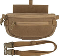 Tactical Drop Pouch Sub Abdominal Carrying Kit Bag Fanny Pack with Hook and Loop Panel for Tactical Chest Rig Outdoor Bag