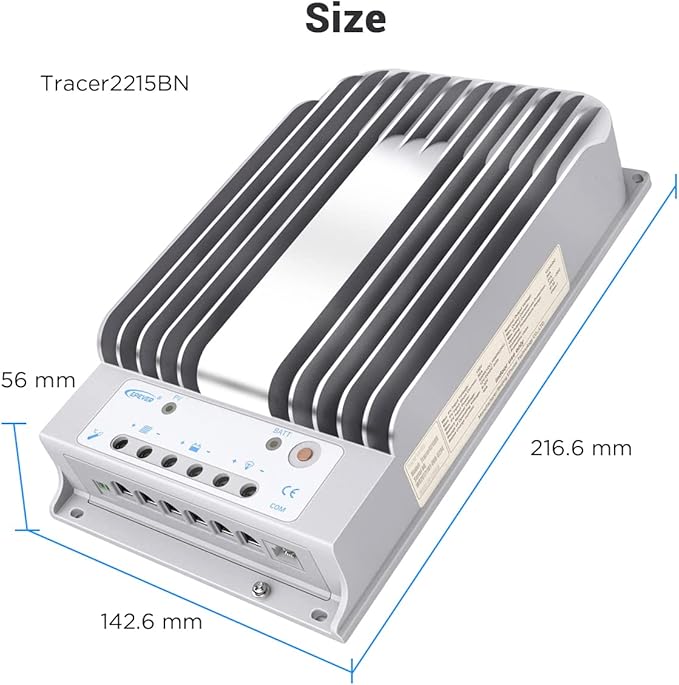 EPEVER 40A MPPT Solar Charge Controller 12V/24V Auto Working Max.PV 150V Solar Panel Charge Regulator Tracer BN Series Negative Ground Solar Controller