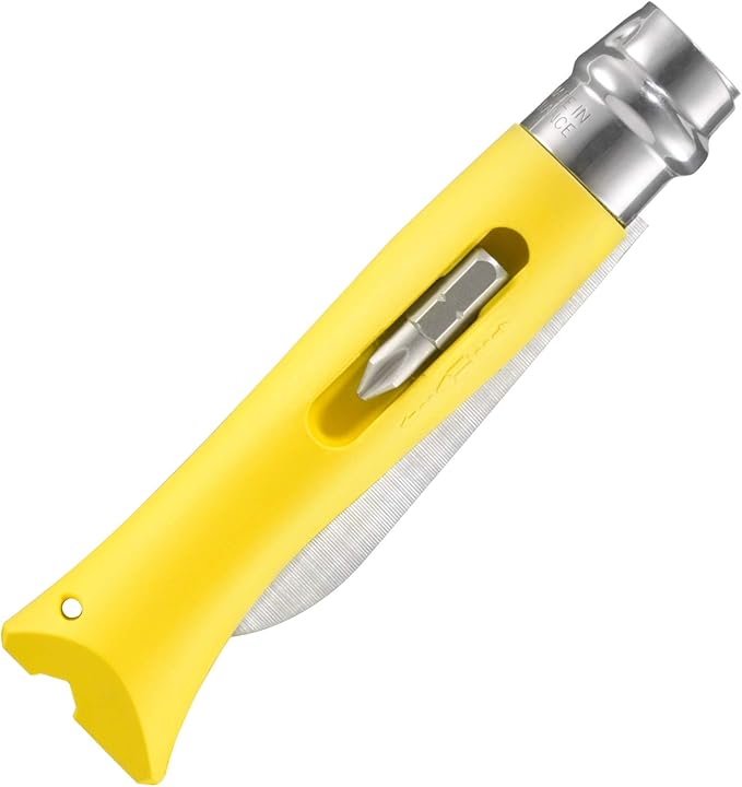 Opinel No.09 DIY - Stainless Steel Folding Pocket Knife and Multi-Tool Wire Stripper Screwdriver Made in France