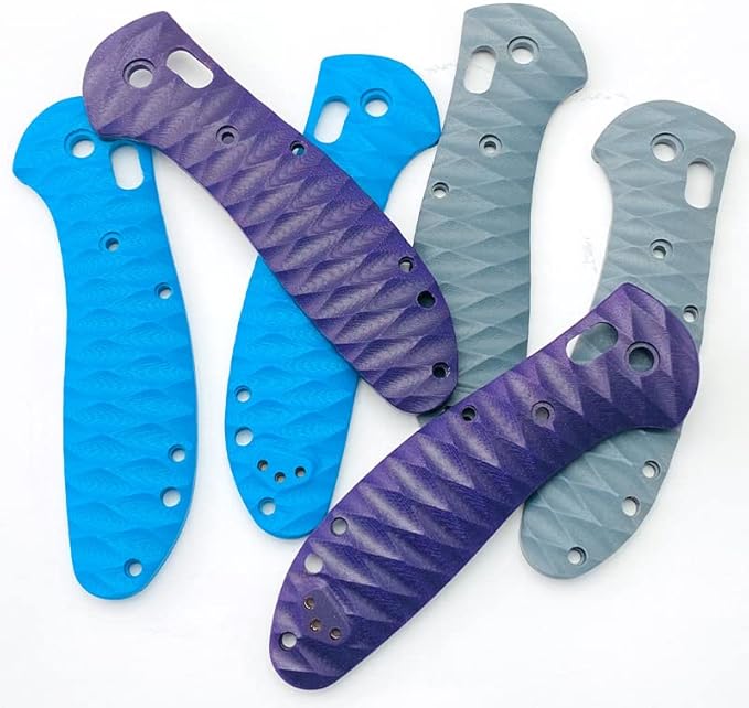 1 Pair Custom Scales Handle with 3 Sets Screws Fits for Benchmade Griptilian 551 G10 Handle Patch
