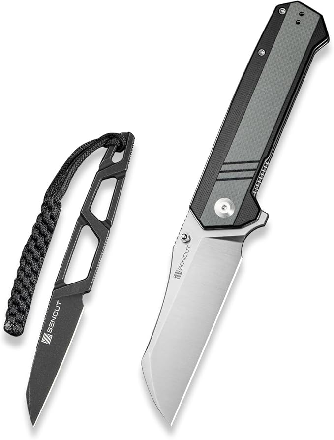 SENCUT TEXO Small Fixed Blade Bundles with Draxor Pocket Knife