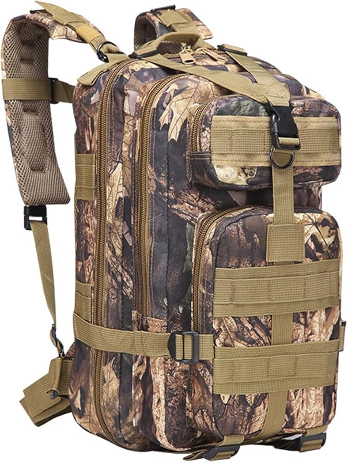 Military Tactical Backpack Rucksacks 3 Day Assault Pack for Hunting Trekking Camping Outdoor (Maple Leaf Camouflage)
