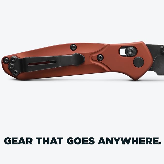 Benchmade - Mini Osborne Every Day Outdoor Folding Knife Reverse Tanto Blade with Burnt Copper Aluminum Handle (945BK-03)