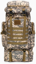 80L Camping Hiking BackpackMolle Military Tactical Rucksack BackpackWaterproof Lightweight Hiking Backpack for Outdoor (City Camo 80L)