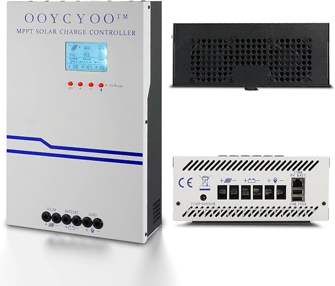 100 Amp MPPT Solar Charge Controller 48V 36V 24V 12V AutoPV 150V Max Input Solar Panel  100A Solar Panel Regulator Max Input Power 5000W for AGM Sealed Gel Flooded Lithium Battery