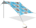 Beach Canopy with Windproof Ropes &amp Sandbags Beach Tent Sun Shade Sun Shelter for Camping Trips Fishing Backyard Fun or Picnics Koalas