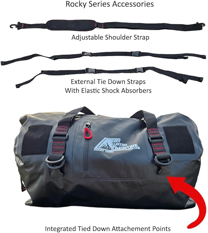 Buy 2 Rocky Series LT-60 (60 Liter) Waterproof Dry Duffel Bags &amp Get 1 Siberian Cooler LT-20 (20 Liter)