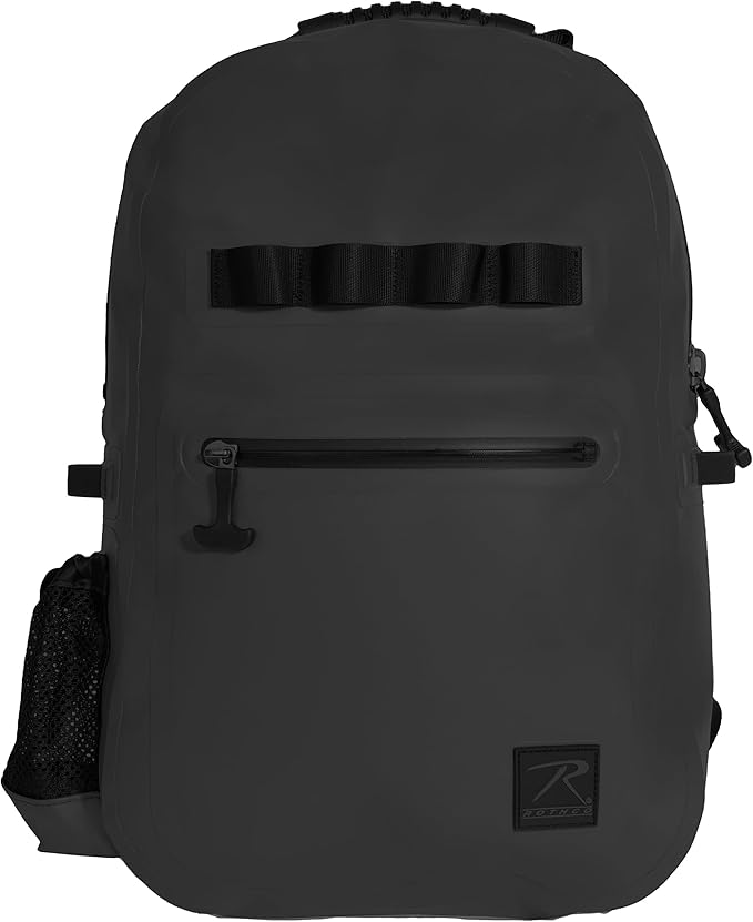 Rothco Waveguard Waterproof Backpack – Dry Storage Bag Hiking Boating Kayaking Canoeing Travel Beach Sack - Black
