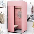 Motive Fitting Room Portable Camping Shower Locker Room Adding Thick Padded Pipe Load 120kg Used in Clothing Stores Office Outdoor Camping Shower Bathroom Locker Room (C 80x80x200cm)
