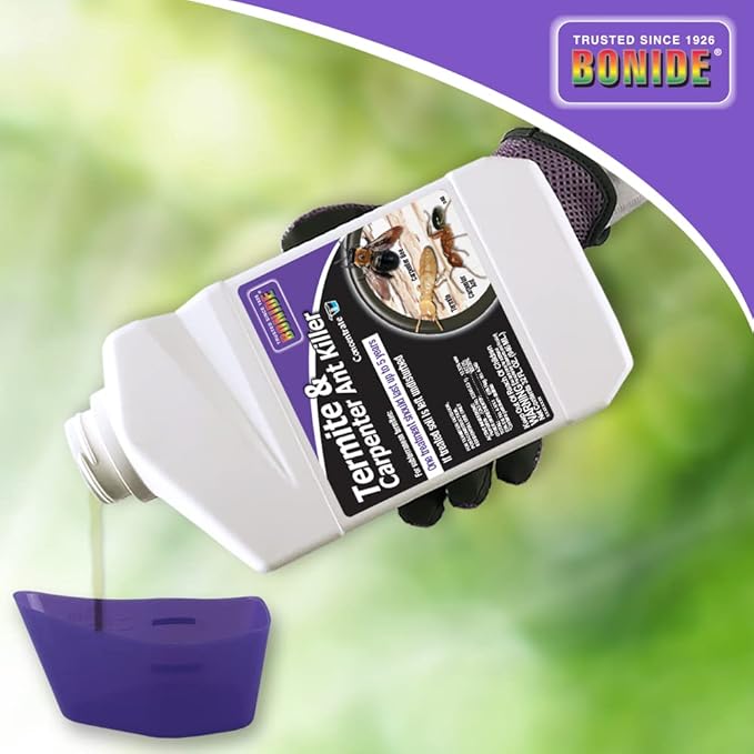Bonide Termite &amp Carpenter Ant Killer 32 oz Concentrated Insect Killer Long Lasting Treatment for Lawn &amp Home