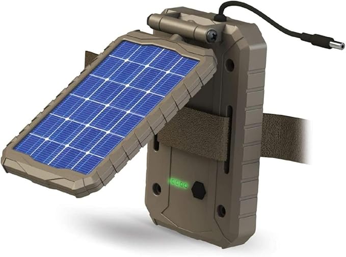 Stealth CAM Durable Sol-Pak Solar Battery Pack 12V Solar Power Panel Rechargeable Battery &amp 10ft Insulated Cable Compatible with All Wireless/Cellular Trail Cameras - 3000 mAh