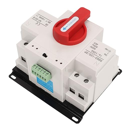 Oumefar Generator Changeover Switch Red Handle Power Automatic Transfer Switch 400V 125A for Factory Electronicswitch 125 amp Transfer Switch