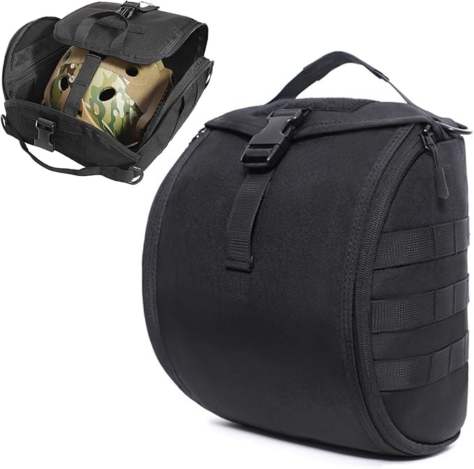 Heavy-Duty Helmet Bag Pack Tactical Molle-Compatible 6L Organizer for Airsoft Paintball(Triple-Lock &amp Waterproof)