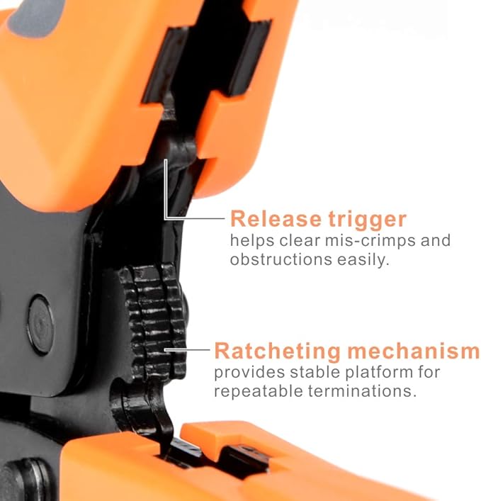 iCrimp SN-48B Pin Crimping Tools 3.96/4.8/5.08/6.3 mm 26-16AWG Crimper 0.14-1.5mm² for Dupont &amp JST-SM Molex Connectors and Terminals