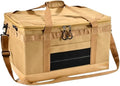 Camping Gear Storage Bag – Tactical Outdoor Equipment Organizer Waterproof Foldable Utility Tote with Clips Straps &amp Plastic Bags(Khaki62L(softpackage))