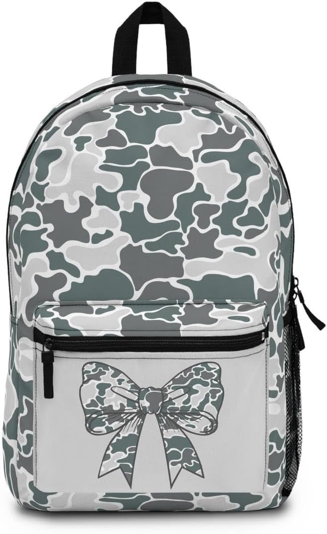 Coastal Camo Coquette Bookbag/Camo Backpack/Trendy Camo Travel bag