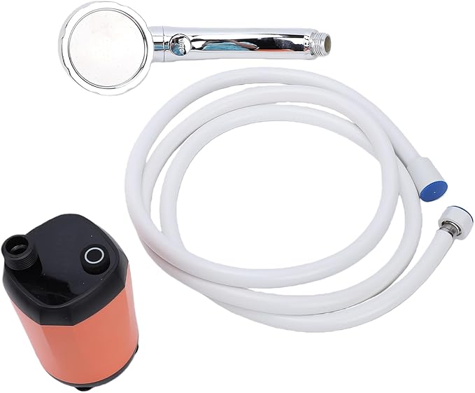 Cryfokt Camping Shower Portable Shower Pump with Temperature Display High Lift 6.5M User Friendly Design Versatile Camp Kit for Outdoors Camping