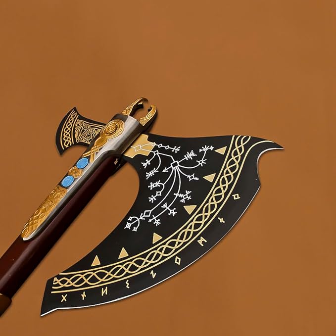 Handmade Karatos Axe Life-Sized Version GOW Inspired Fully Upgraded Level 7 Axe