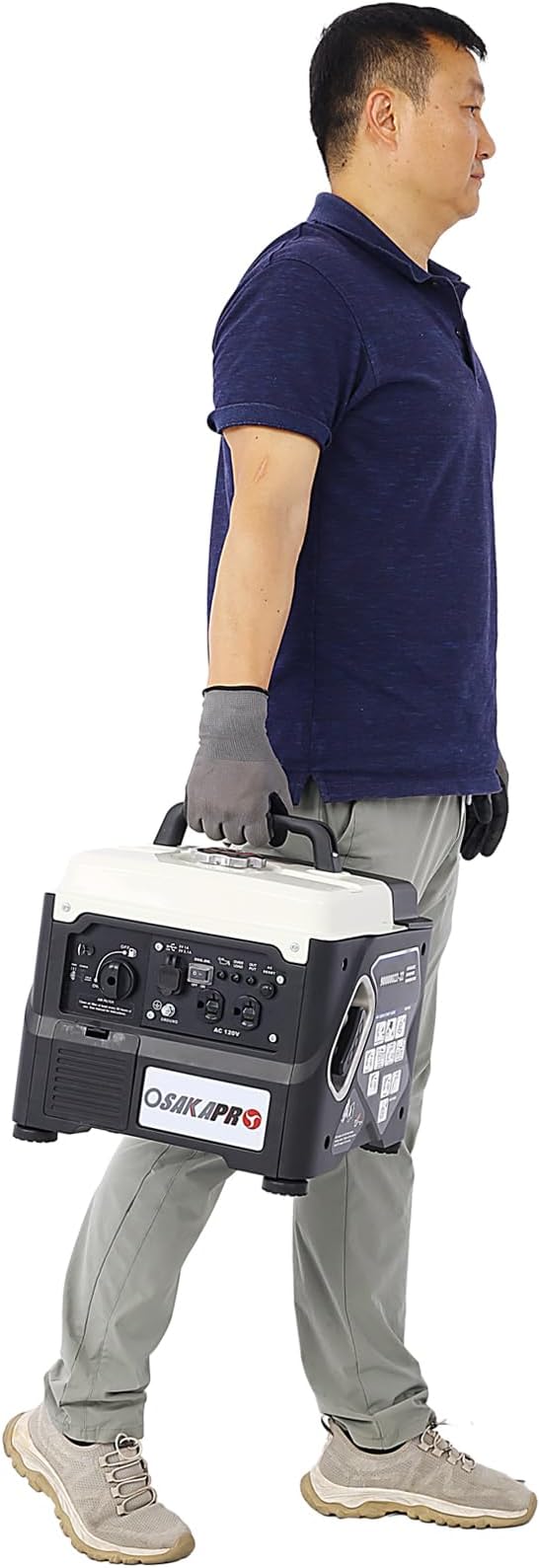 Portable Inverter Generator 1200W Ultra-Quiet Gas Engine Epa Compliant Eco-Mode Feature Ultra Lightweight For Backup Home Use &amp Camping