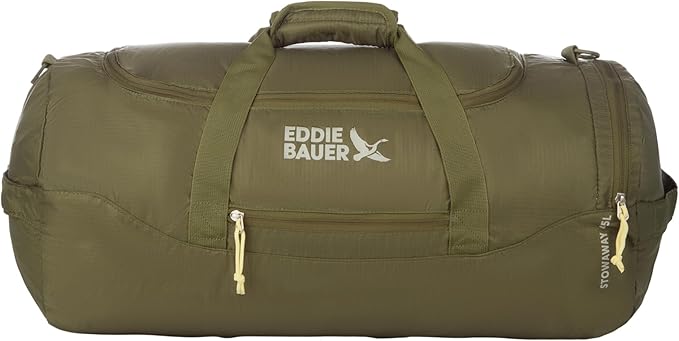 Eddie Bauer Stowaway Packable Duffel Bag | Travel | Foldable | Lightweight | Durable | Ripstop Polyester