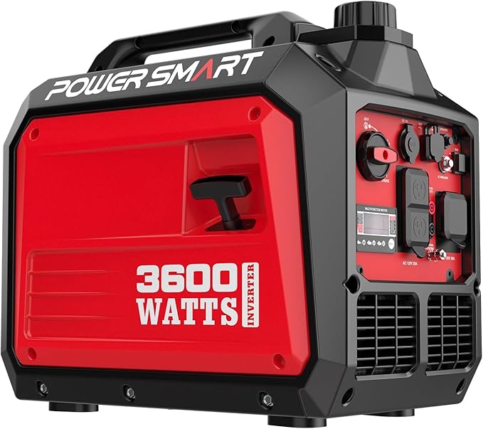 PowerSmart 3600-Watt Portable Inverter Generator with Quiet 30 Amp for RV