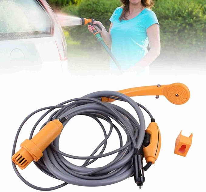 TARSHYRY Portable Camping Shower Adjustable Water Flow 2.5L / min Leakproof Outdoor Showerhead with 3D Water Outlets for Camping Hiking Pet Cleaning Car Washing