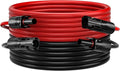 40Feet 10AWG Solar Panel Extension Cable Bateria Power 10 Gauge 6mm² PV Wire with Female &amp Male Waterproof Connectors for RV Photovoltaic Systems Set of 2