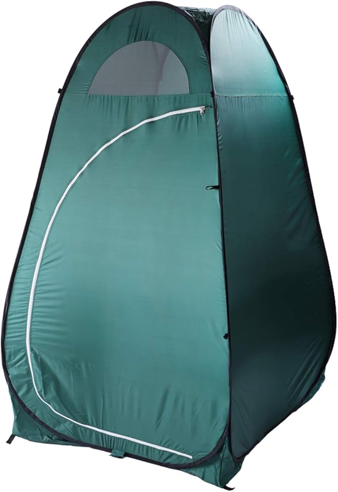 Shower Tent Portable Toilet Privacy TentPrivacy Shower Tent Dressing Room or Portable ToiletSun Sunshade Canopy Outdoor Rain Shelter Backpack Privacy Shelters for Camping Hiking - Army Green