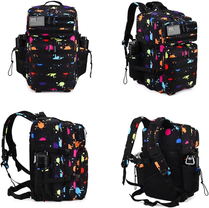 45L Tactical Backpack for Men Women Military Assault Pack with MOLLE Large 3 Day Bug Out Bag for Hiking Camping