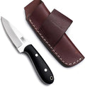 GCS Handmade D2 Steel Hunting Knife with Black Micarta Handle Full Tang Blade and Leather Sheath for Hunting Hunting Camping Survival EDC-GCS 917