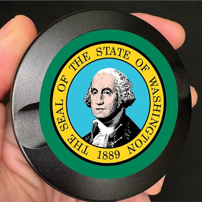 Brotherhood Metal Zyn Container - Metal Zyn Holder - Zyn Metal Can - Metal Container for Zyn Holder - Metal Zyn Can Golf Gifts for Him - Zyn Containers for Golf - Washington State Flag