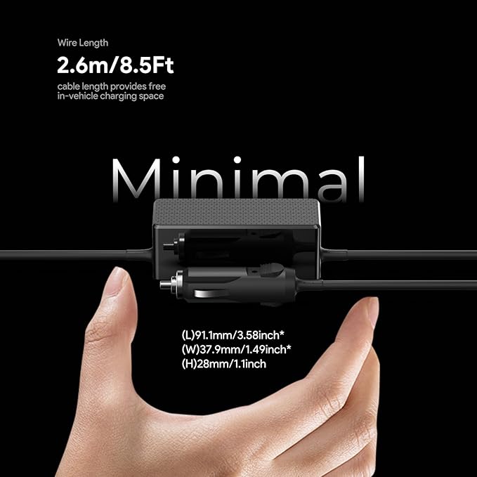 HKY Car Charge Cable Compatible with Goal Zero Yeti 200X/400/150/500X/1000X/1500X/3000X/6000X 1250 1400 3000 &amp Sherpa 50/100/100AC Portable Power Station GZ98079 12V-24V DC Adapter Car Charging Co