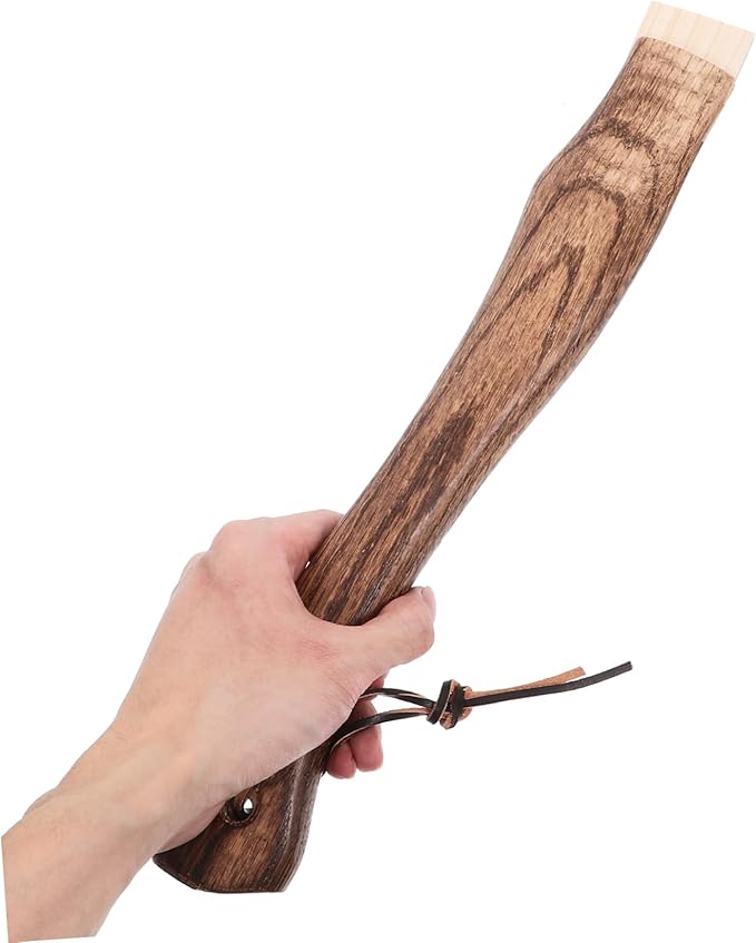 Veemoon 2pcs Replacement Curved Wooden Handle for Axe Hatchet Portable Short Trench Tool Handle Solid Wood Construction