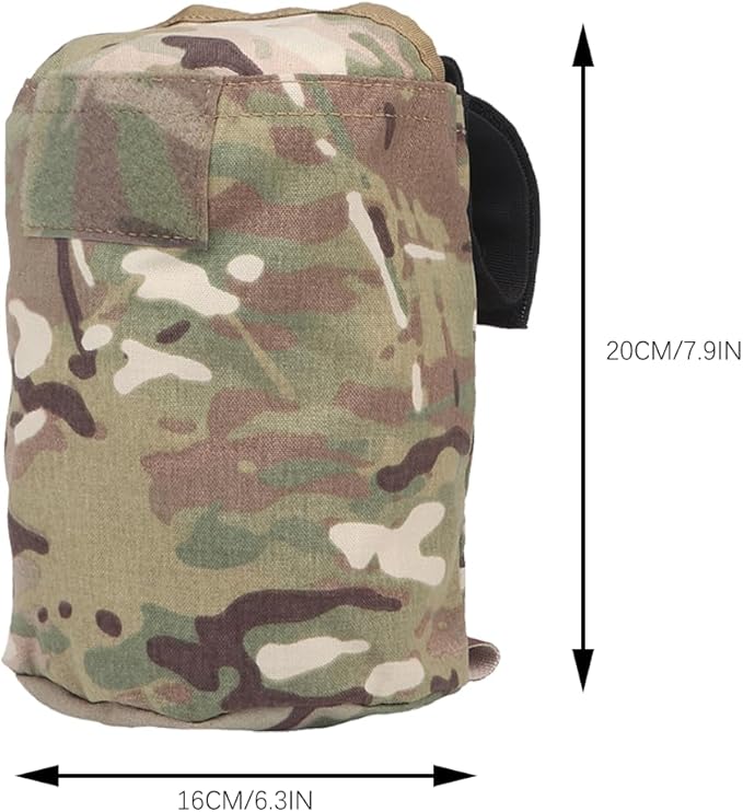 Foldable Tactical Storage Pouch/Magazine Pouch Outdoor Military Airsoft Paintball Large Capacity Multifunction Tool Admin EDC Waist Bag