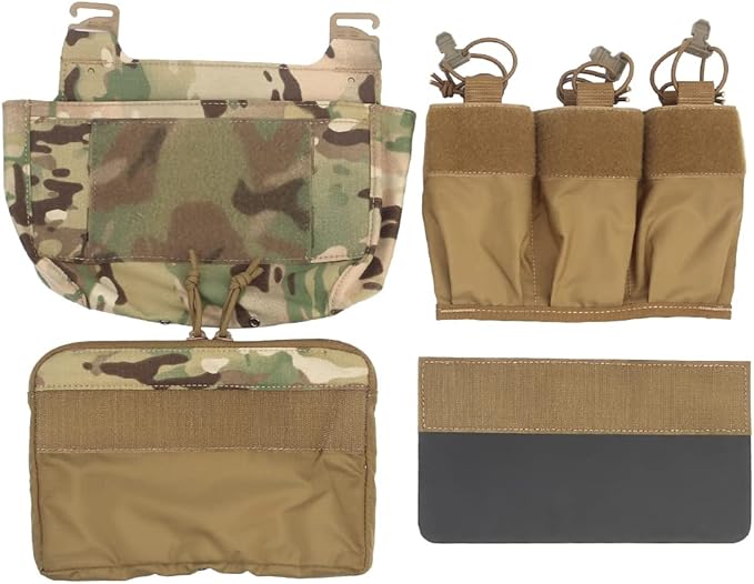 G-Hook DOPE Front Flap Double Stack Abdominal Fanny Pack Triple Magazine Insert Pouch