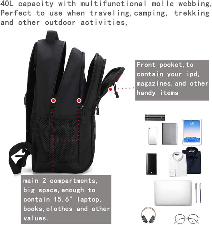 4land Camo Backpack for BoysArmy Boys Backpacks for Elementary Middle School MilitaryCamouflage Bookbag 40L