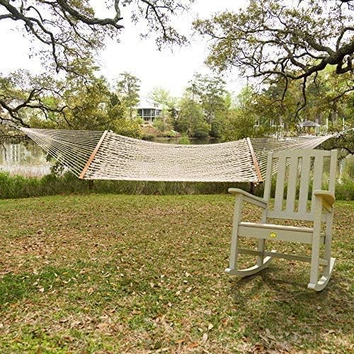 Original Pawleys Island 13OC Original Deluxe Cotton Rope Hammock with Free Extension Chains &amp Tree Hooks Handcrafted in The USA Accommodates 2 People 450 LB Weight Capacity 13 ft. x 55 in.