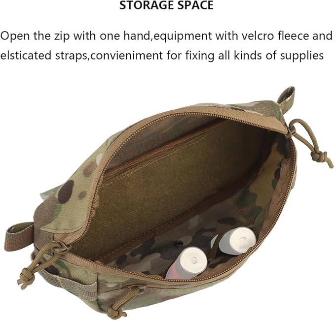 Tactical Sub Abdominal PouchDual-Purpose Dangler Drop Pouch with Tourniquet HolderTactial Vest Chest Rig Carrying Kit Bag