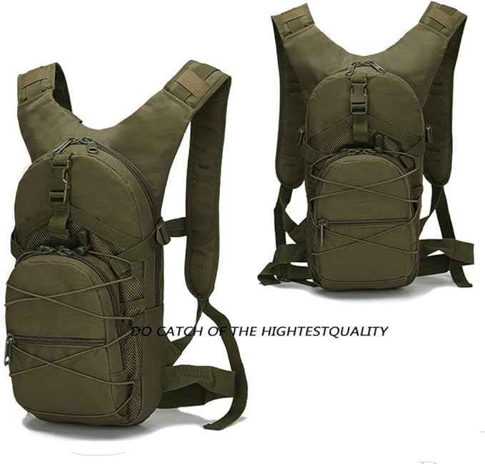 Tactical Backpack Small Military Daypack Assault Pack Rucksack Bag for Travel Hiking Running Outdoor Sports (Military Green)