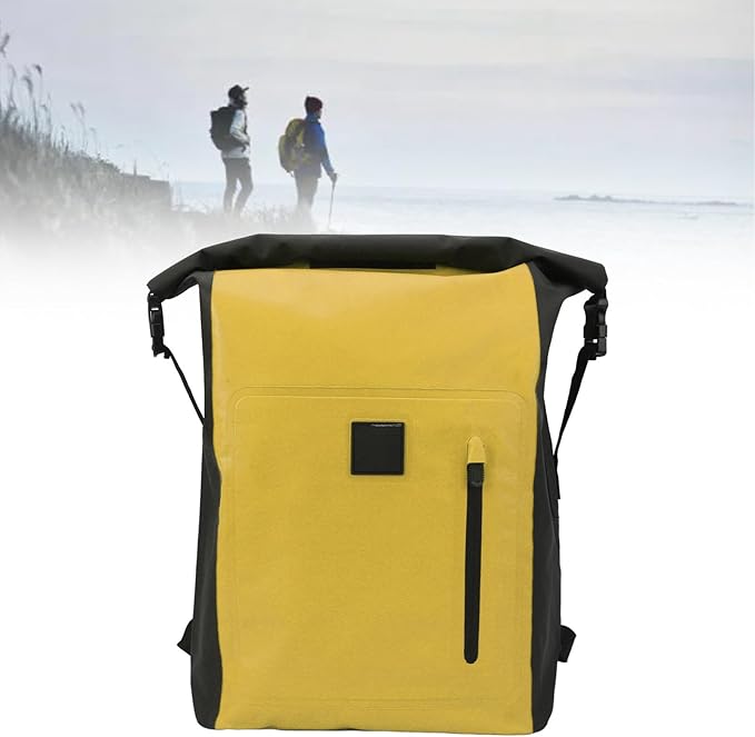Asixxsix Waterproof Backpack 25L Capacity PVC Mesh Dry Bag Multipurpose Tear Resistant Roll Top Floating Waterproof Backpack for Camping Hiking Fishing Cycling Kayaking Paddle Boarding