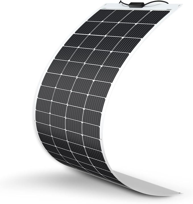 Renogy Solar Panels 200 Watt 12V Flexible Solar Panel 200W 22% High-Efficiency 240° Ultra Lightweight Solar Panels for Marine RV Cabin Van Car Boat Camping Curve Surfaces