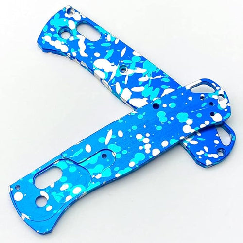 1 Pair Aluminum Scales Fits for Bugout 535 Camouflage Oxidation Handle Patch Replacement DIY Making Accessory
